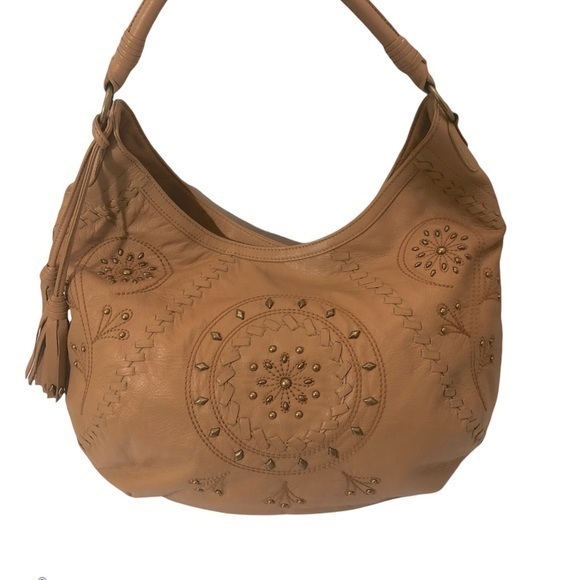 Fiore by Isabella Fiore brown leather hobo bag - Picture 1 of 10